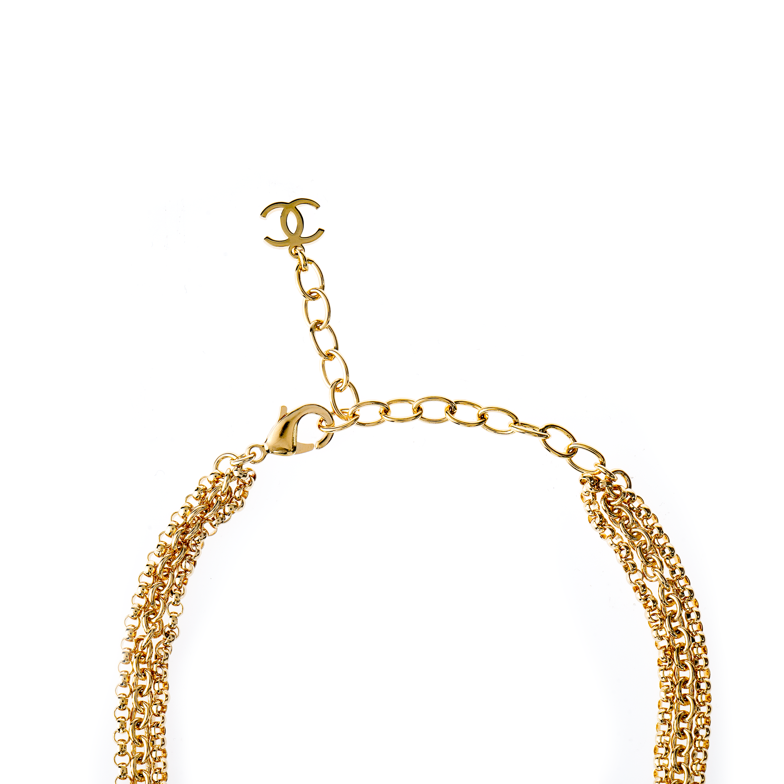 Purchase (W) Collar con Colgante Corazón Chanel Doble C Oro para Mujer Diseño Elegante. ABA260-B10486-NN007