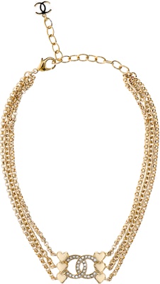 (W) Kalung Chanel Double C Liontin Hati Emas Wanita Desain Elegan. ABA260-B10486-NN007 Details for (W) Kalung Chanel Double C Liontin Hati Emas Wanita Desain Elegan. ABA260-B10486-NN007