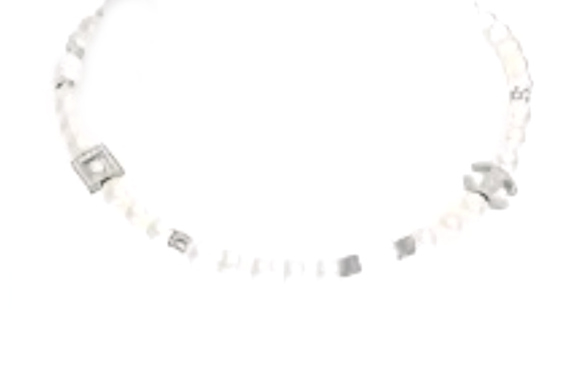 (Women) Chanel Double C Irregular Pearl Pendant Necklace for Women - Silver. ABD452-B16781-NY391 圖 2