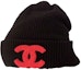 Order (Women) CHANEL Double C Knit Beanie - Black Hat. AA9257B13357