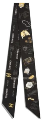 (W) 샤넬 더블 C 로고 실크 스카프 블랙 AA9832-B15679-NV081 Order (W) 샤넬 더블 C 로고 실크 스카프 블랙 AA9832-B15679-NV081