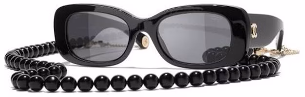 (Women) CHANEL Double C Logo Black Alloy Butterfly Sunglasses. CH5488C622T8 (Women) CHANEL Double C Logo Black Alloy Butterfly Sunglasses. CH5488C622T8