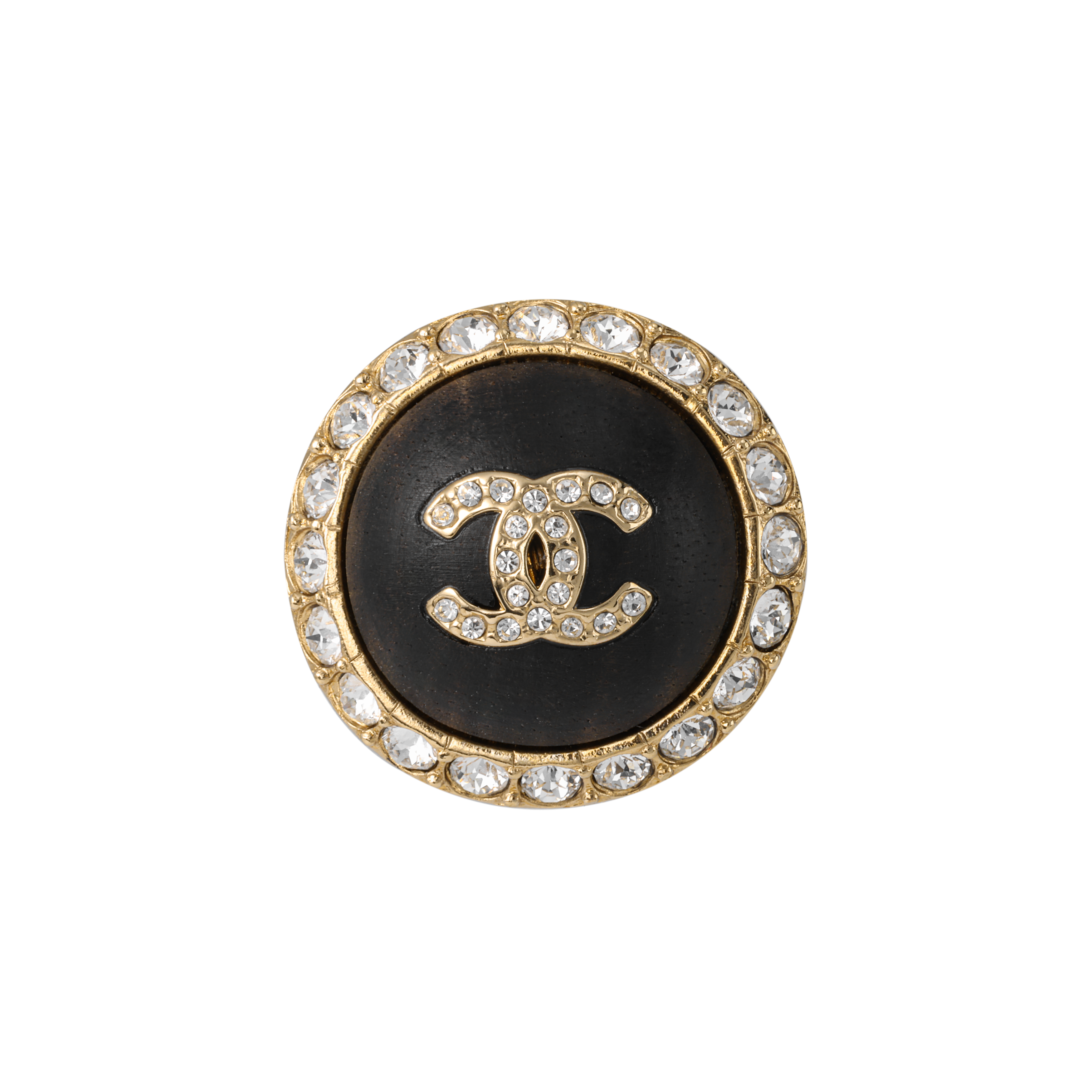 (Women) CHANEL Double C Logo Engraved Metal Earrings for Women - Black ABB123-B13520-NQ038 圖 3