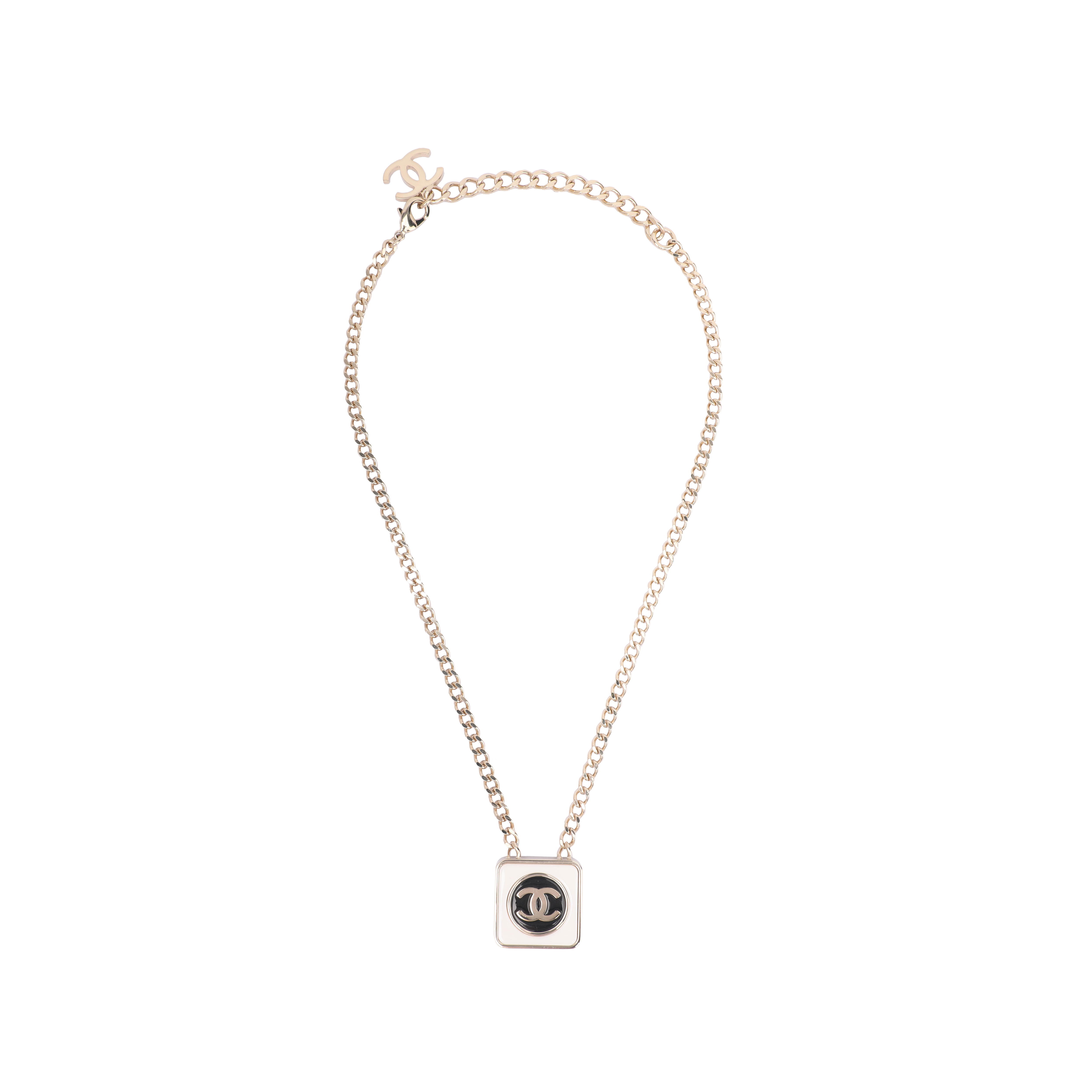 Buy (Women) CHANEL Double C Logo Fashion Trend Metal Necklace for Women. AB9787-B09803-NL456