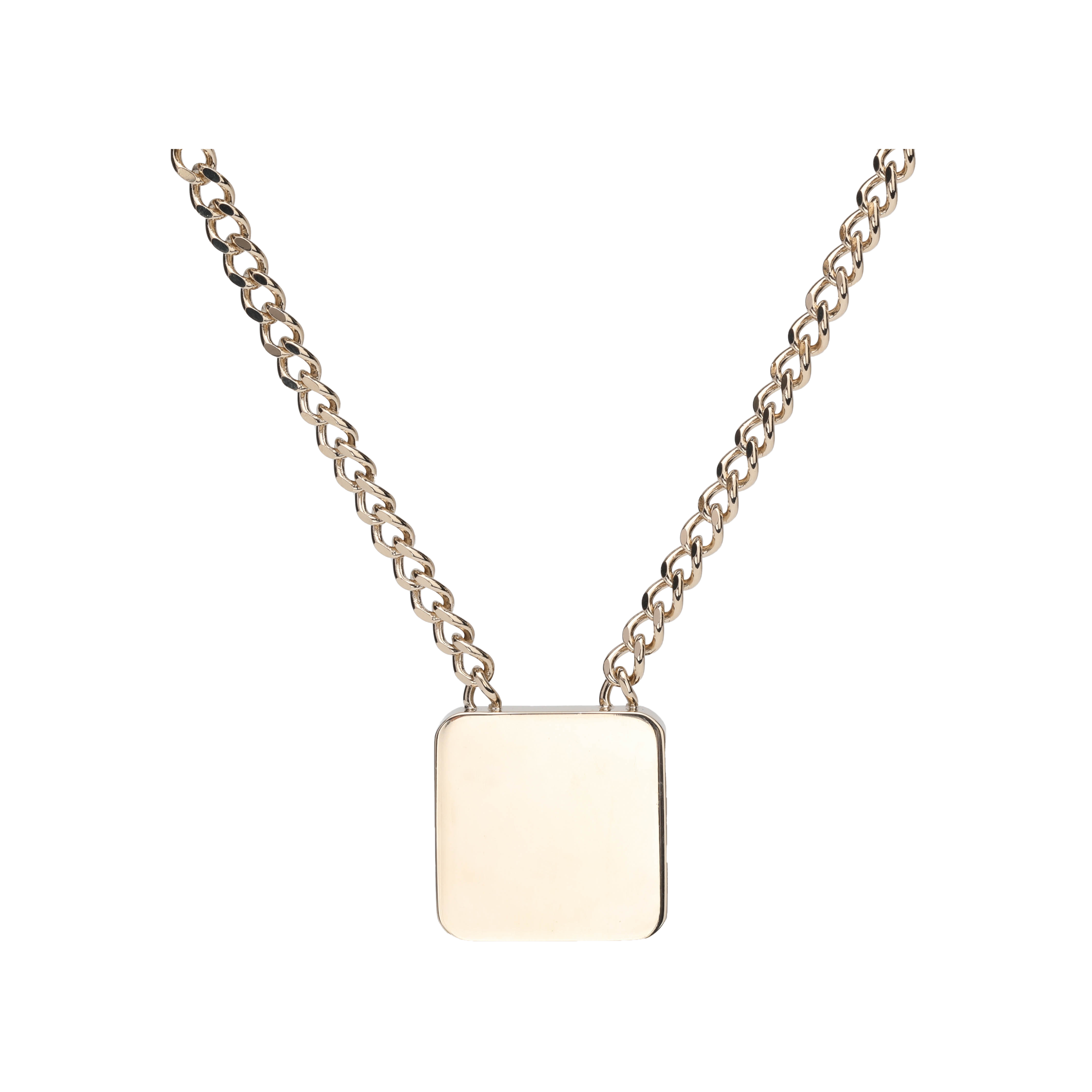 Lookbook (Women) CHANEL Double C Logo Fashion Trend Metal Necklace for Women. AB9787-B09803-NL456