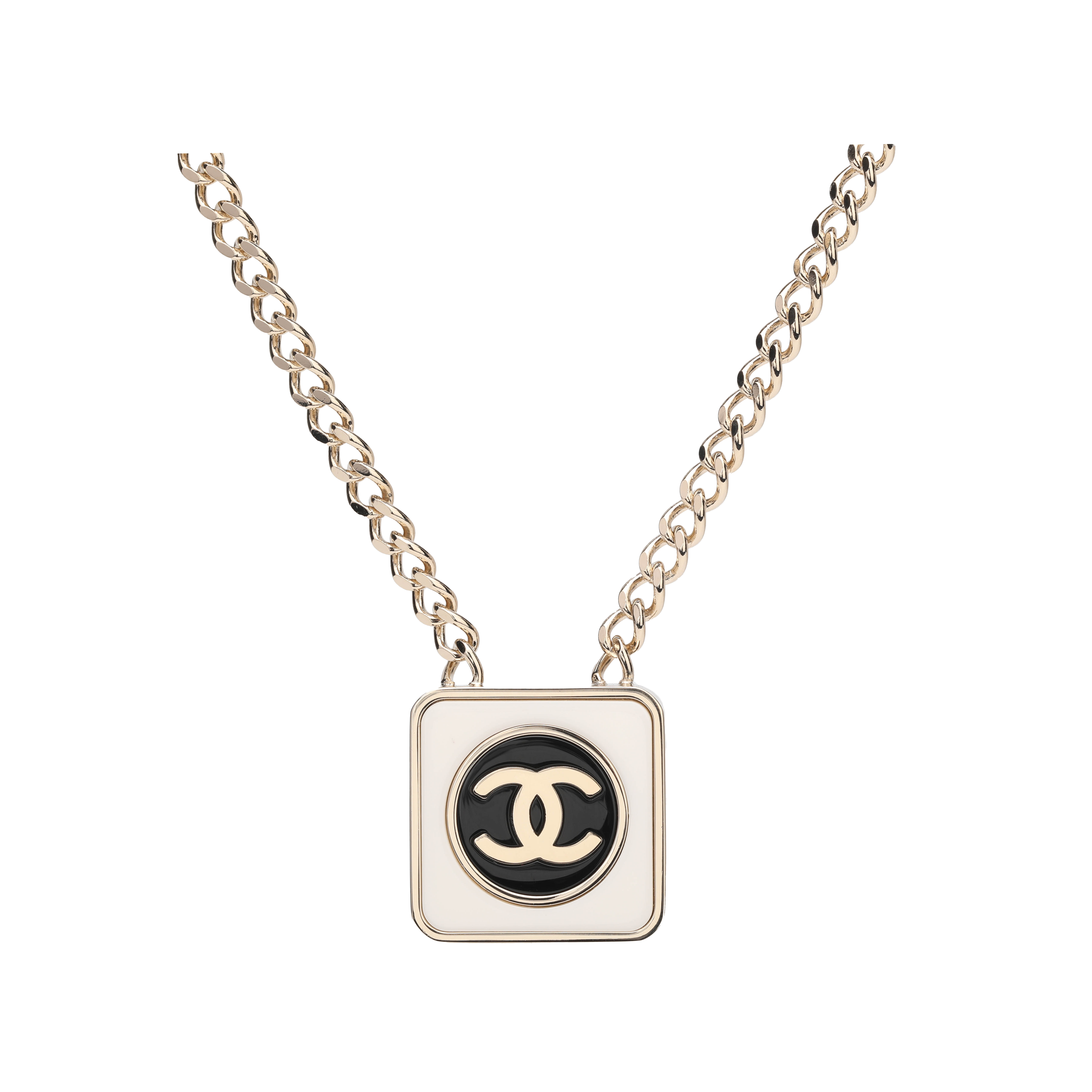 Purchase (Women) CHANEL Double C Logo Fashion Trend Metal Necklace for Women. AB9787-B09803-NL456