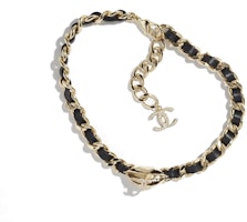 (Women) CHANEL Double C Logo Gold & Black Metal Necklace. ABA592-B10752-NN571 (Women) CHANEL Double C Logo Gold & Black Metal Necklace. ABA592-B10752-NN571