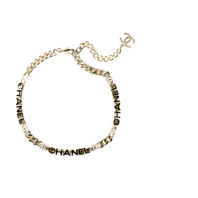 (Women) Chanel Double C Logo Gold Metal Necklace for Women. AB8230-B08046-NI030