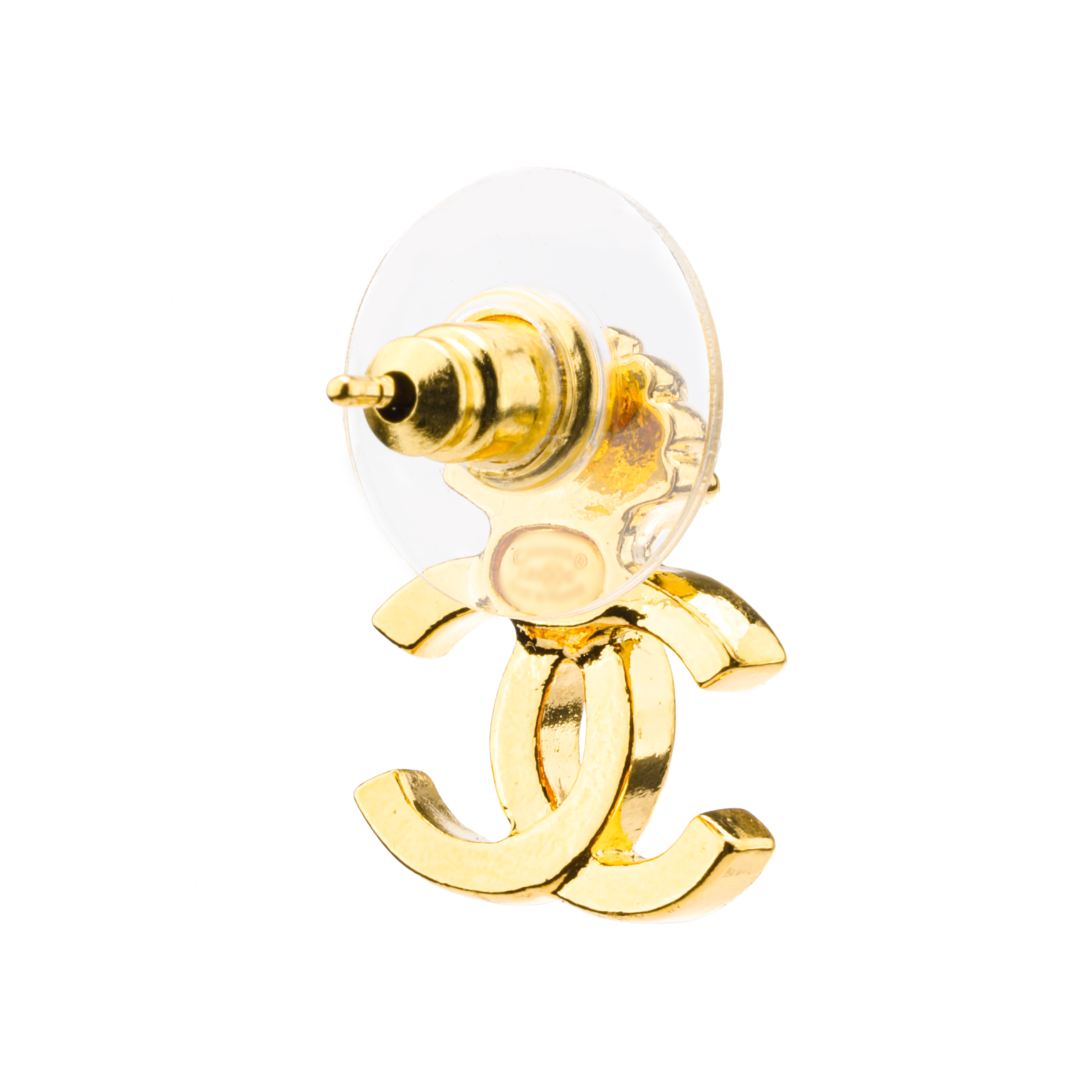 Shop (Women) CHANEL Double C Logo Gold Shell Pattern Fashion Earrings for Women. ABA068B10032NM085