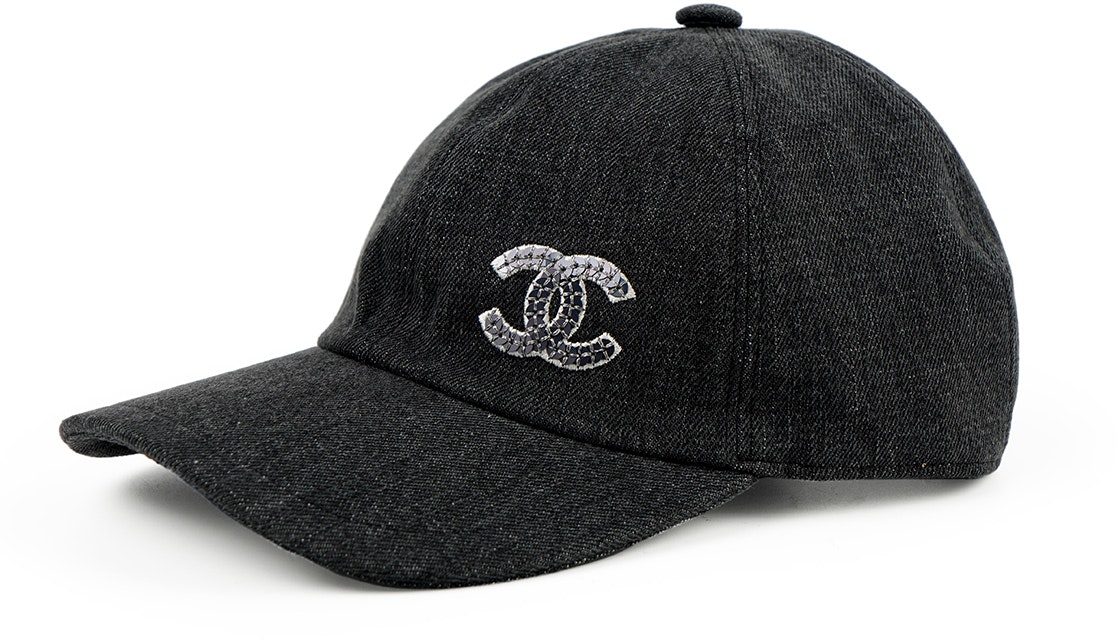 women-chanel-double-c-logo-grey-cotton-baseball-cap-for-women-aa-8087-b07869-94305