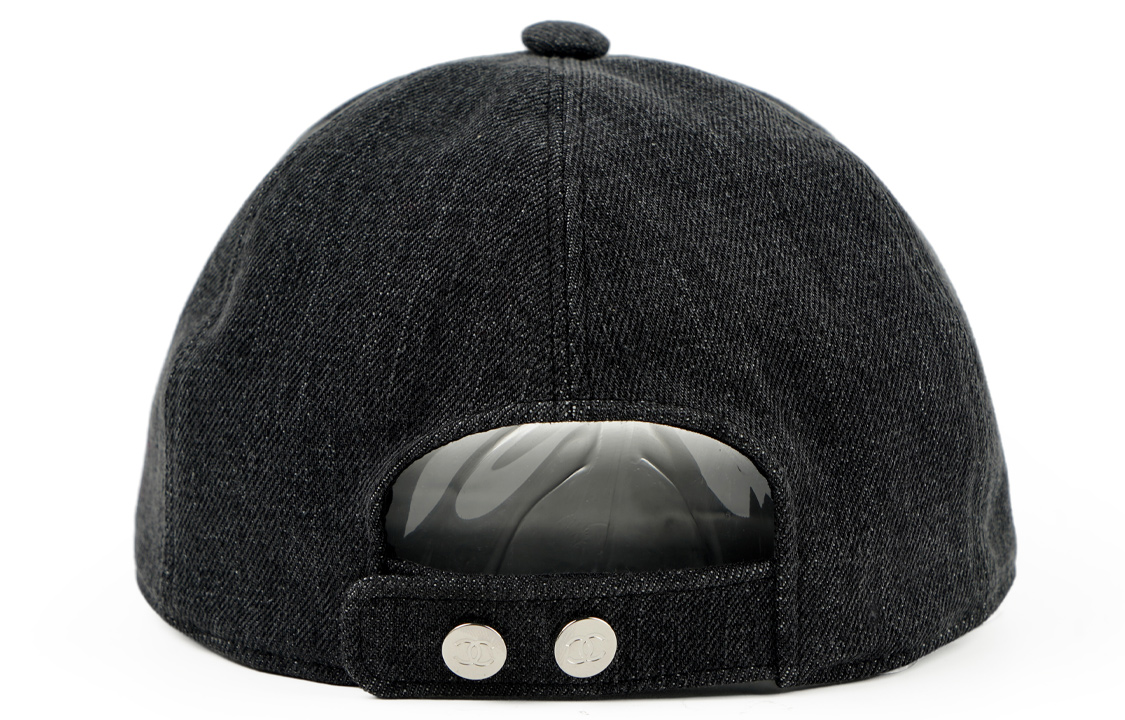 Purchase (Women) CHANEL Double C Logo Grey Cotton Baseball Cap for Women AA8087-B07869-94305