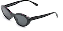 Buy (Women) CHANEL Double C Logo Irregular Black Sunglasses for Women. CH5416A-1711S4