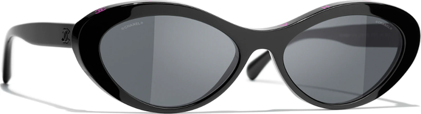 (Women) CHANEL Double C Logo Irregular Black Sunglasses for Women. CH5416A-1711S4 Purchase (Women) CHANEL Double C Logo Irregular Black Sunglasses for Women. CH5416A-1711S4