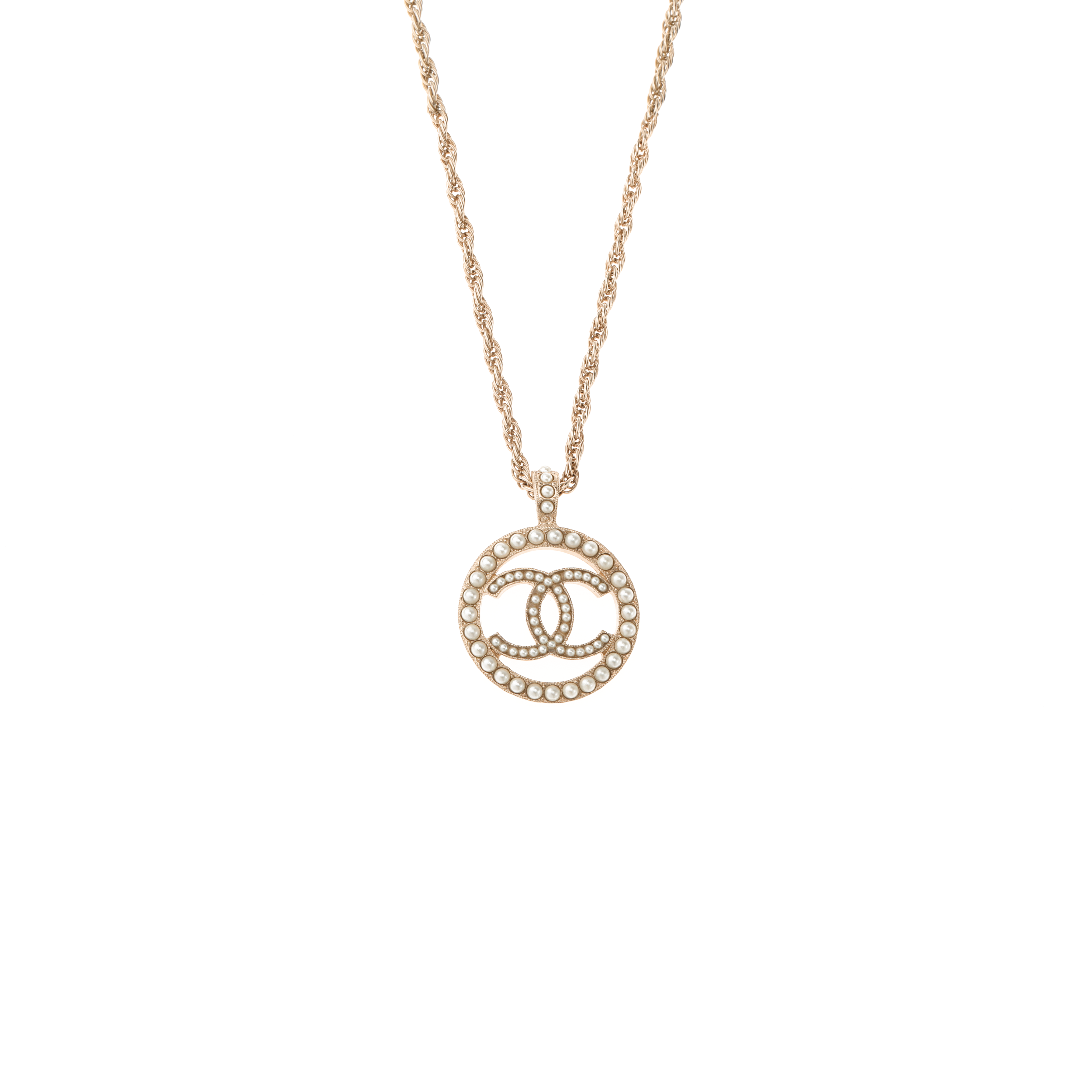 (Women) CHANEL Double C Pearl Metal Necklace for Women A99076-Y49998-Z2048 圖 3