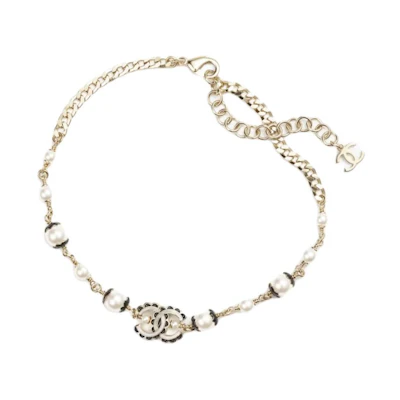 (Women) CHANEL Double C Pendant Imitation Pearl Necklace for Women - Multicolor ABE157 B18072 NZT73