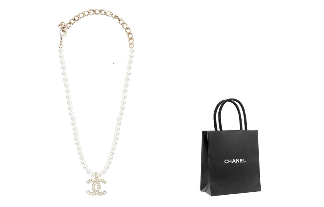 (Women) CHANEL Double C Pendant Necklace Gold for Women. AB8307-B08169-N1216 圖 2