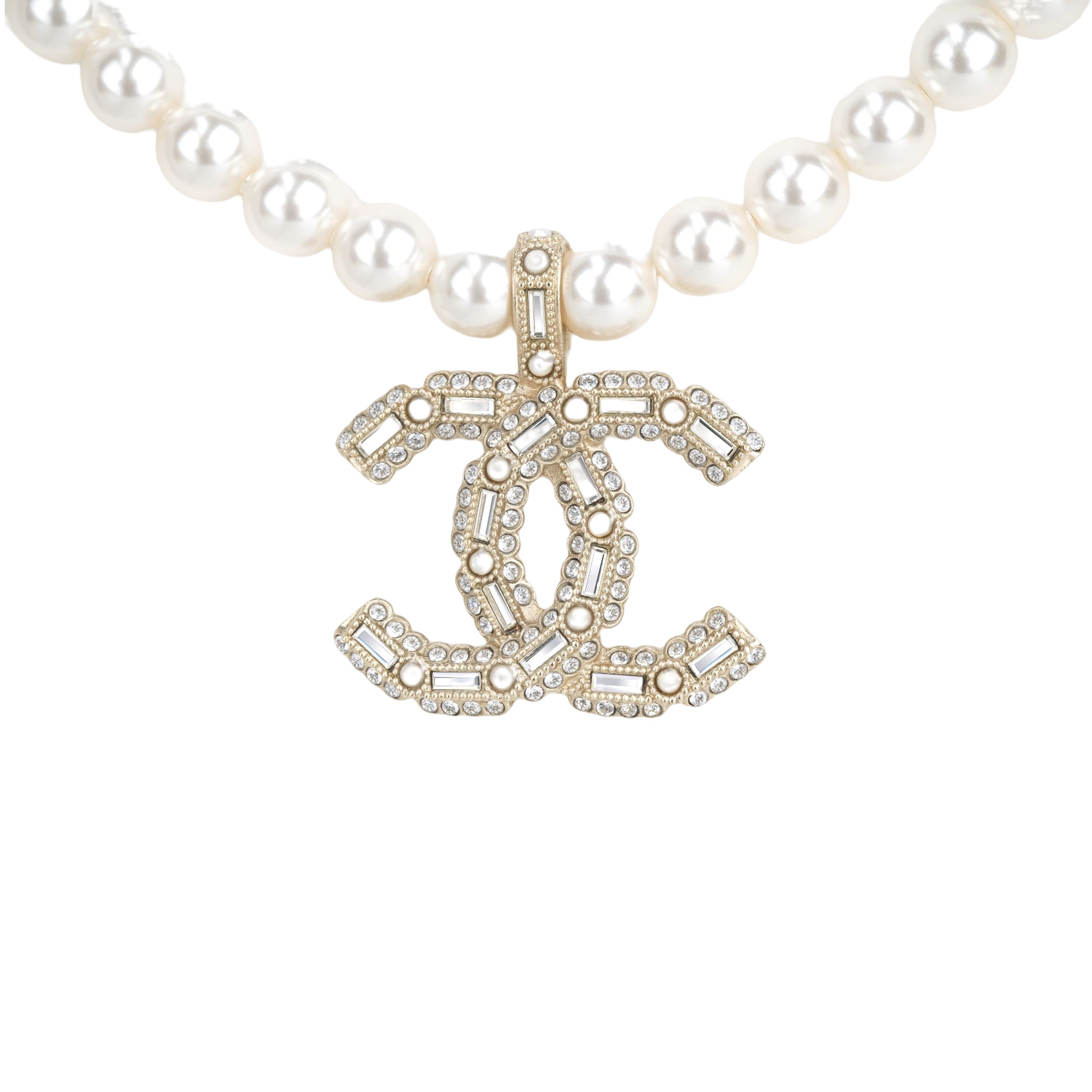 (Women) CHANEL Double C Pendant Necklace Gold for Women. AB8307-B08169-N1216 圖 3