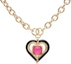 Purchase (Women) CHANEL Double C Red Heart Gold Necklace for Women AB9839-B09819-NL653