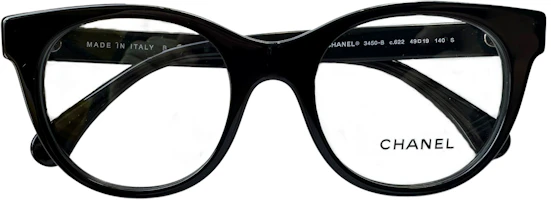Order (Women) CHANEL Double C Rhinestone Butterfly Optical Glasses for Women - Black. CH3450B-C622