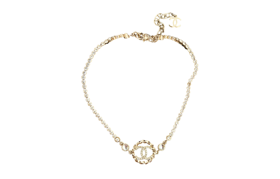 (Women) CHANEL Double C Round Pendant Necklace 925 Silver  Gold. ABA202-B10484-NN009 圖 2