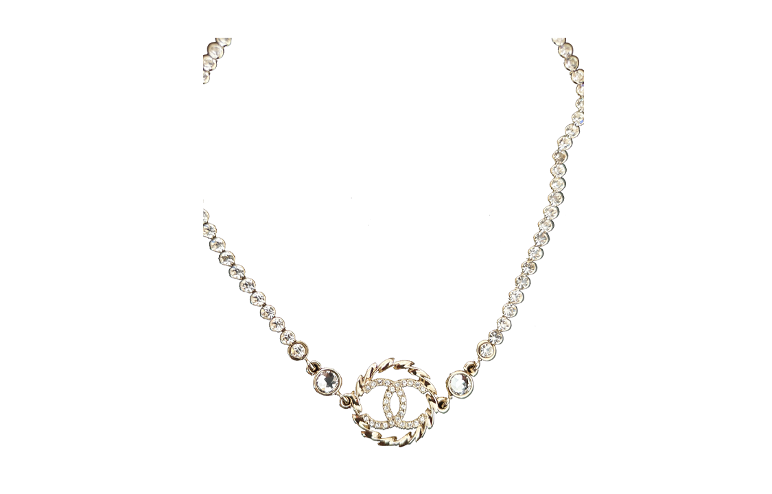 (Women) CHANEL Double C Round Pendant Necklace 925 Silver  Gold. ABA202-B10484-NN009 圖 3