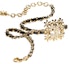 Buy (Women) Chanel Double C Square Pendant Floral Rhinestone Necklace Gold for Women. ABB326-B13558-NQ115