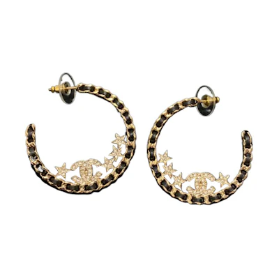 (Women) CHANEL Double C Star Metal Earrings for Women. AB9824B09817NL525
