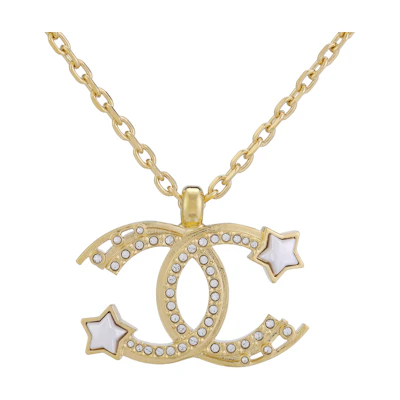 (Women) CHANEL Double C Star Necklace Gold. ABC473-B15459-NU624