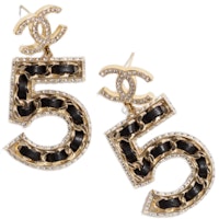 (Women) CHANEL Double C Stud Earrings Black ABA168B10370NM705 (Women) CHANEL Double C Stud Earrings Black ABA168B10370NM705