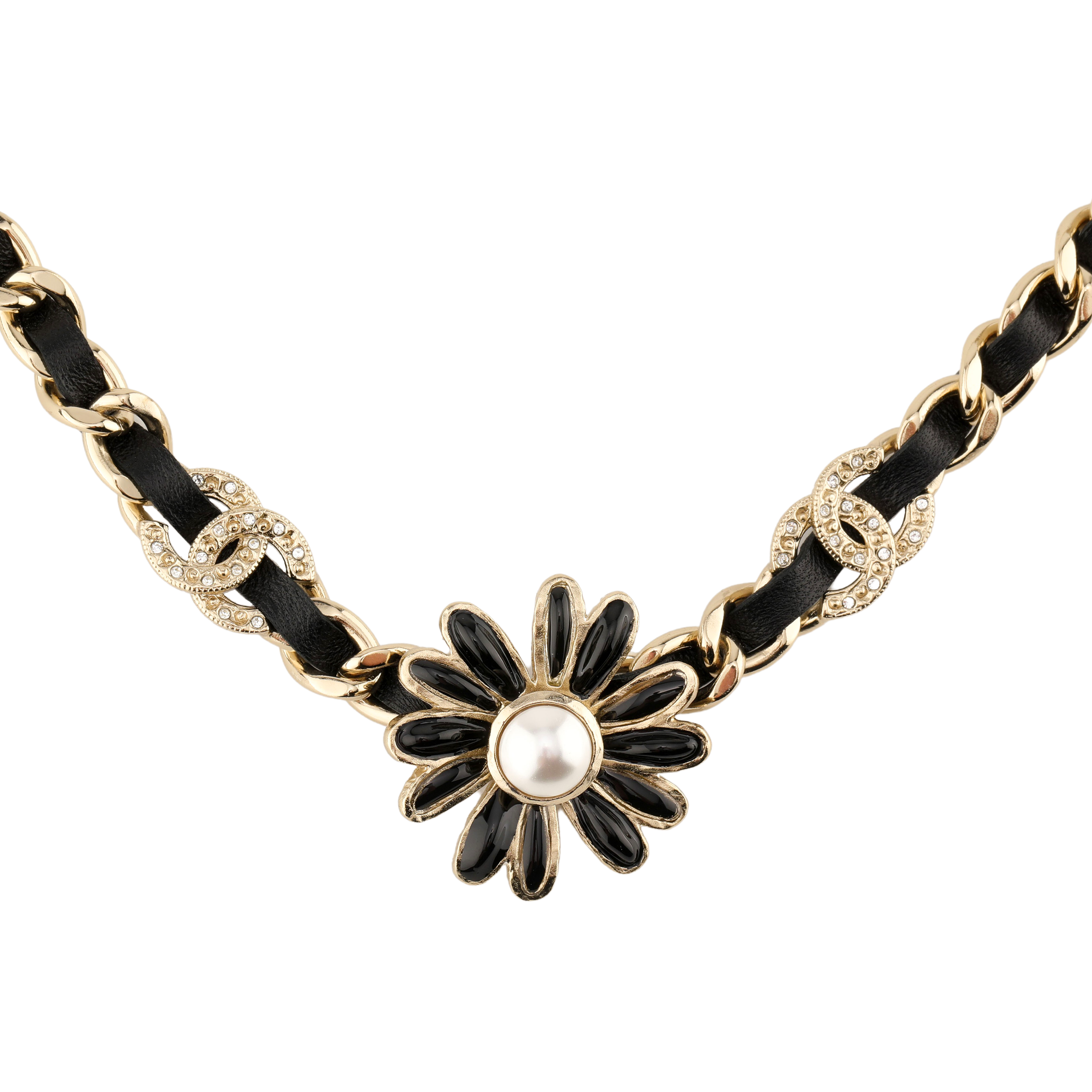 Order (Women) CHANEL Elegant Black/Gold Necklace for Women - Stylish and Versatile. AB9664-B09625-NL179
