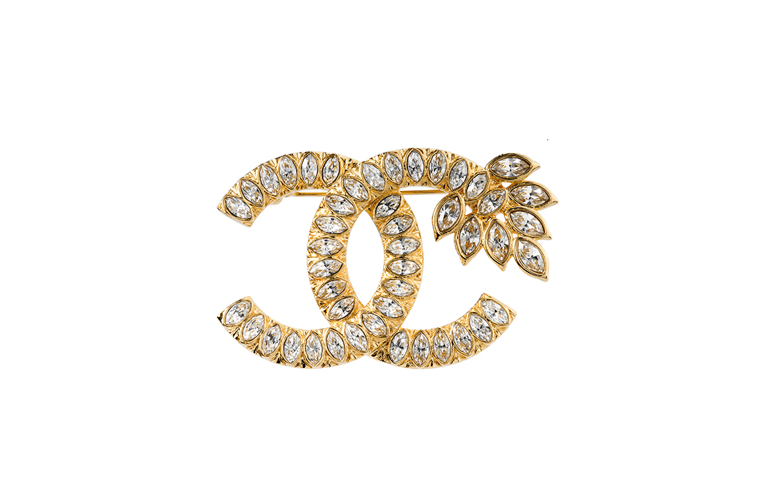 (Women) CHANEL Elegant Double C Leaf & Wheat Brooch AB9478-B09321-NK602