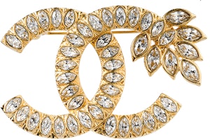 (Women) CHANEL Elegant Double C Leaf & Wheat Brooch AB9478-B09321-NK602 (Women) CHANEL Elegant Double C Leaf & Wheat Brooch AB9478-B09321-NK602