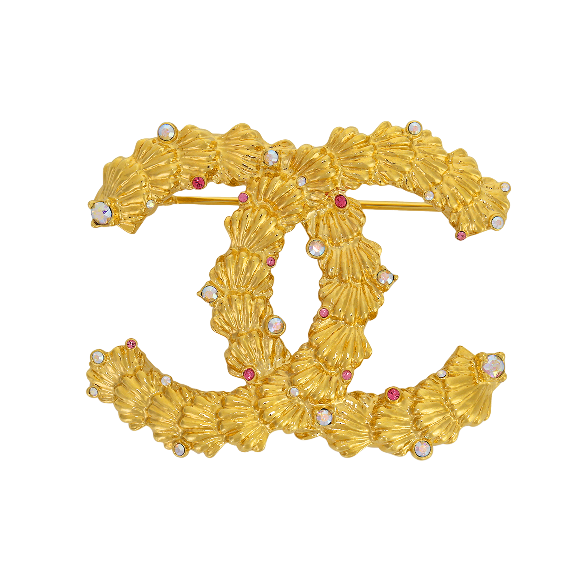 (Women) CHANEL Elegant Gold Brooch for Women. aba057b10032nm082