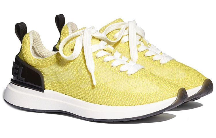 Order (W) 샤넬 자수 메쉬 로우 "옐로우 컴포트" G37129-X56059-0K138