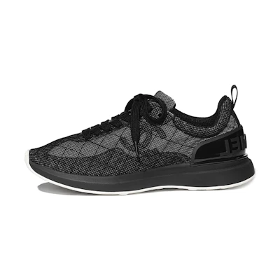 (W) Chanel Embroidered Mesh Sneaker 'Black'