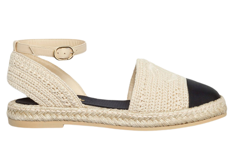 (W) Chanel Embroidered Sandals 'Beige' 圖 2