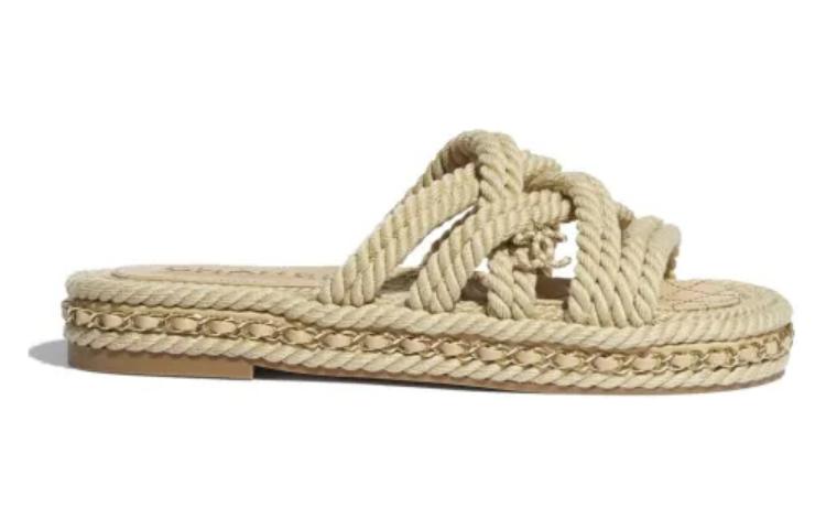 Order (Women) Chanel Espadrille Slide 'Beige' G36926-X56018-0K003