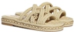 Lookbook (W) Chanel Espadrille Slide 'Beige' Wanita G36926-X56018-0K003