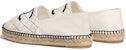 (W) Chanel Espadrilles 'Hitam dan Putih' G32910-X01000-C7600