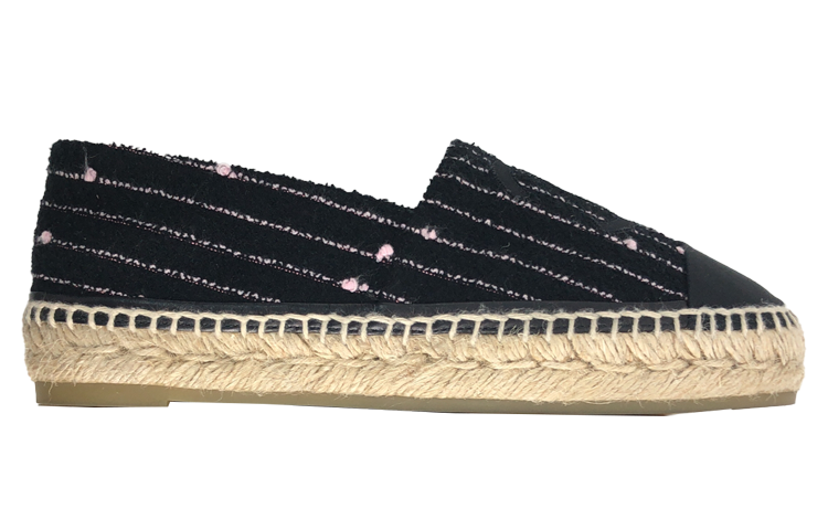 (W) Chanel Espadrilles 'Logo Fisherwoman Flat - Black' 圖 2