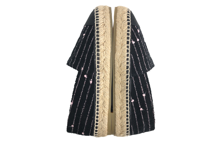 (W) Chanel Espadrilles 'Logo Fisherwoman Flat - Black' 圖 3