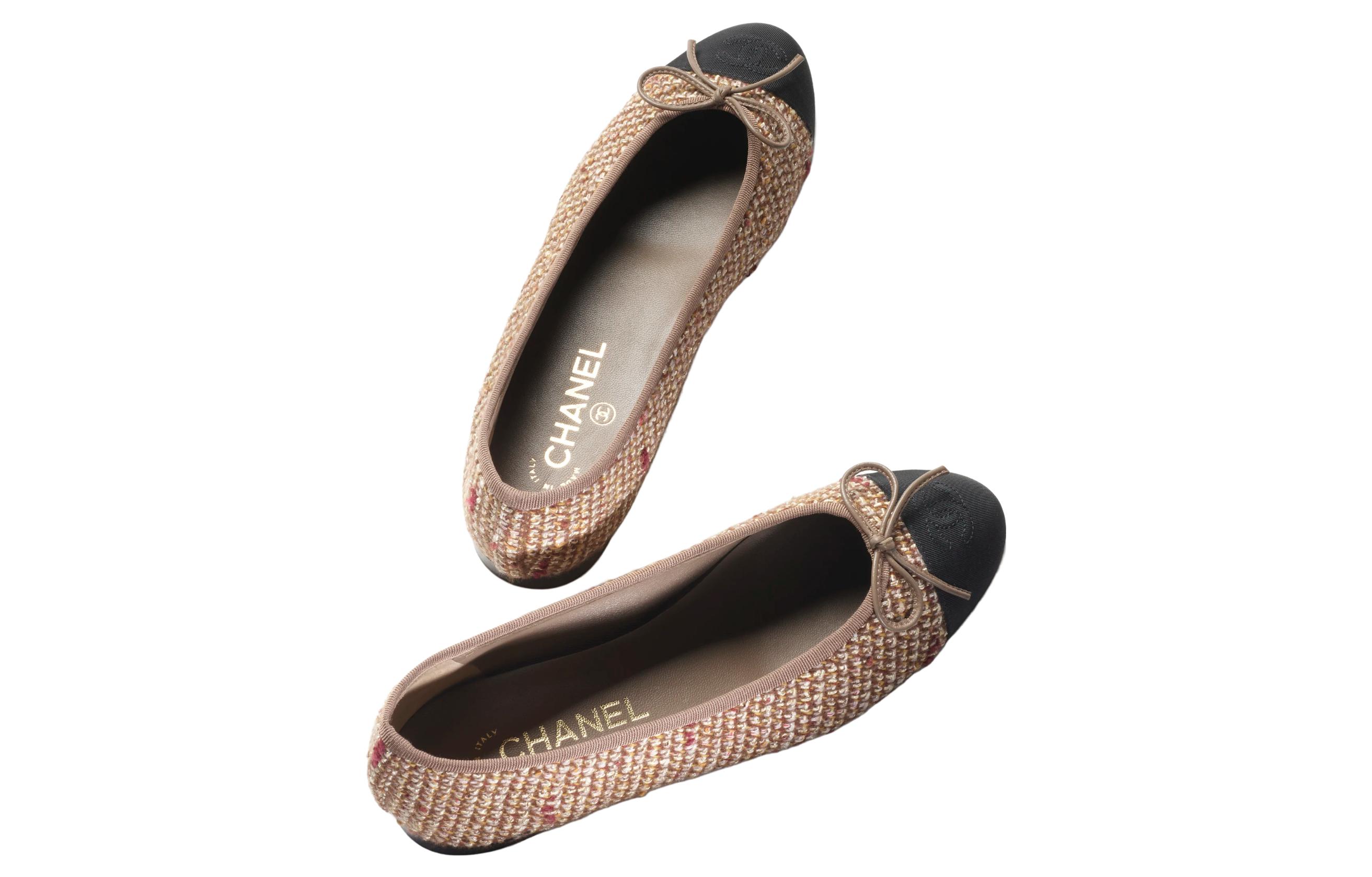 (W) Chanel Fabric CMFT Flats 'Black Brown' 圖 4