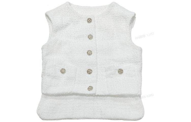 Order (W) CHANEL 秋冬 2022 無袖針織背心 - 白色 P72532-V64383-00100