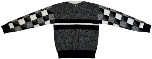 Lookbook (Women) CHANEL Fall/Winter 22 23C Black White Logo Striped Cashmere Sweater. P73214-K10523-NJ763