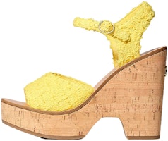 (Women) Chanel Fashion High-Heeled Slides 'Yellow' G38994-X56523-0N797 (Women) Chanel Fashion High-Heeled Slides 'Yellow' G38994-X56523-0N797