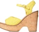 Buy (W) Chanel Selipar Tumit Tinggi Fesyen 'Kuning' G38994-X56523-0N797