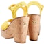 Shop (W) Chanel Selipar Tumit Tinggi Fesyen 'Kuning' G38994-X56523-0N797