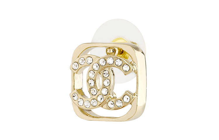 Lookbook (Women) CHANEL Fashion Metallic Hollow Gold Earrings for Women - Gold ABA254-B10373-NM707