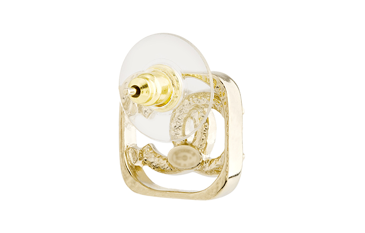 Shop (Women) CHANEL Fashion Metallic Hollow Gold Earrings for Women - Gold ABA254-B10373-NM707