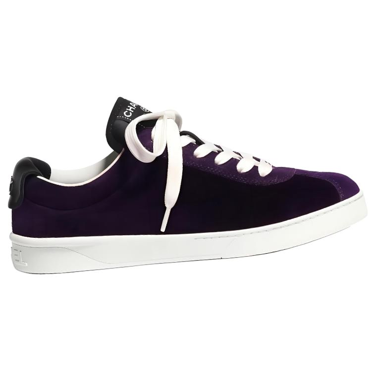 (W) Chanel Fashion Suede Sneakers 'Purple' 圖 3